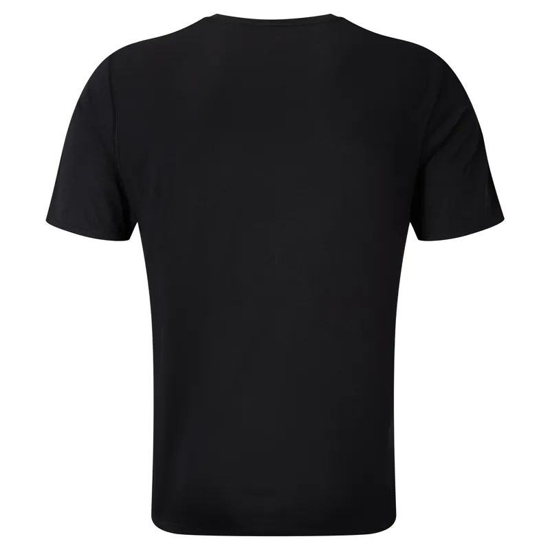 Ronhill Core Short Sleeve Running Tee Mens in Black/Bright White-1